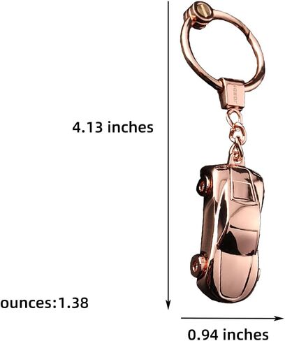 JINZHOUFZ Gift set Creative Key Chain Car Keychain Flashlight with 2 Modes LED Lights 2 in 1 Car Key Chain Ring for Office in Saudi Arabia