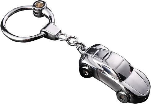 JINZHOUFZ Gift set Creative Key Chain Car Keychain Flashlight with 2 Modes LED Lights 2 in 1 Car Key Chain Ring for Office in Saudi Arabia