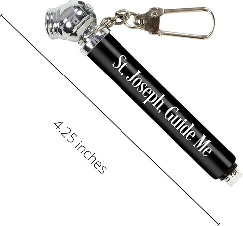 Needzo Religious Gifts Saint Joseph Prayer Card and Tire Pressure Gage Keychain, Inspirational for Catholic Dads, 4.25 inches in Saudi Arabia