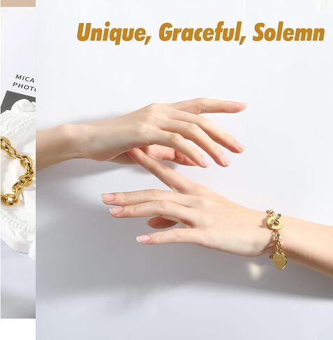 هدايا عيد الأم من Emibele وردة حمراء حقيقية محفوظة مع قلادة من الفضة الإسترليني S925 ومجموعة مجوهرات سوار على شكل قلب ذهبي in Kuwait