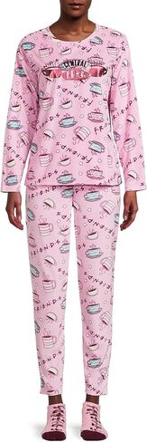 طقم بيجامة نسائي مكون من 3 قطع من Friends TV Series مع جوارب - سنترال بيرك in Kuwait