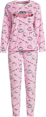 طقم بيجامة نسائي مكون من 3 قطع من Friends TV Series مع جوارب - سنترال بيرك in Kuwait