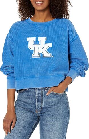 Chicka-d Women Standard Corded Boxy Pullover, Royal Blue, Large in Saudi Arabia