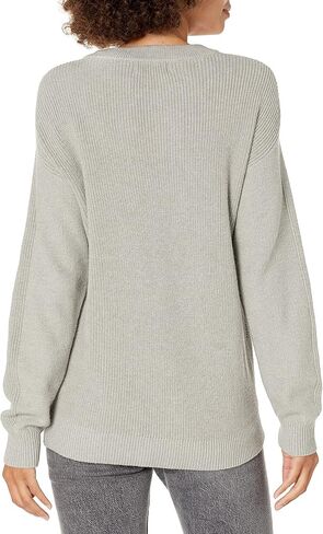 Women's Cotton Cashmere Geometric Textured Crewneck Sweater in Saudi Arabia