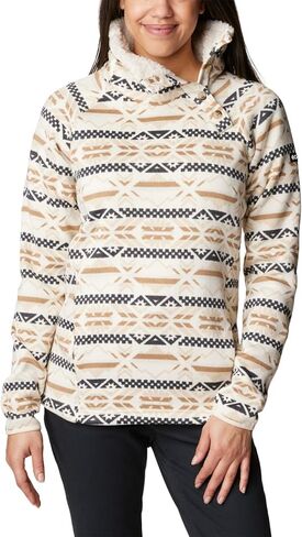 Columbia Women's Sweater Weather Sherpa Hybrid Pullover in Saudi Arabia