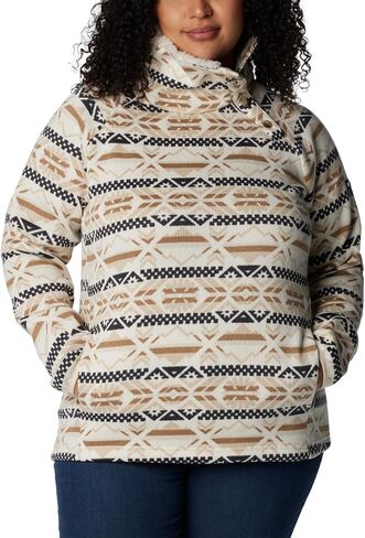 Columbia Women's Sweater Weather Sherpa Hybrid Pullover in Saudi Arabia