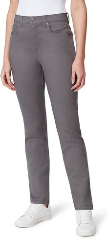Gloria Vanderbilt Women's Amanda Classic High Rise Tapered Jean, Flint Grey, 18 Short in Saudi Arabia
