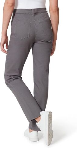 Gloria Vanderbilt Women's Amanda Classic High Rise Tapered Jean, Flint Grey, 18 Short in Saudi Arabia
