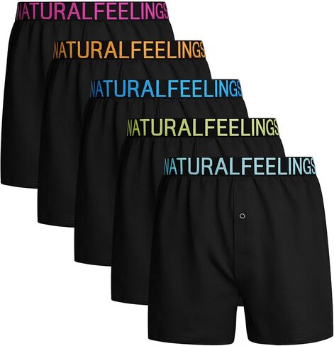 5Mayi Mens Cotton Knitting Boxer Shorts Classic Mens Boxers Underwear for Men Pack S M L XL XXL in Saudi Arabia