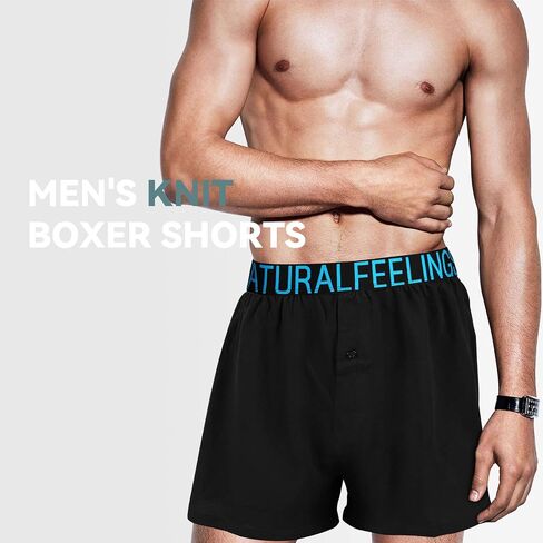 5Mayi Mens Cotton Knitting Boxer Shorts Classic Mens Boxers Underwear for Men Pack S M L XL XXL in Saudi Arabia