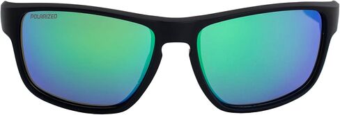 Epoch Charlie Sport Motorcycle Sunglasses Black Frame Polarized Green Mirror in Saudi Arabia