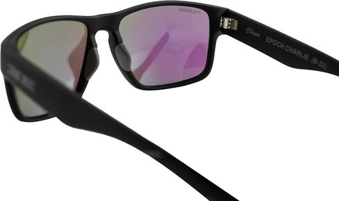 Epoch Charlie Sport Motorcycle Sunglasses Black Frame Polarized Green Mirror in Saudi Arabia