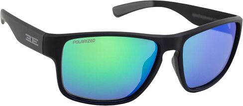 Epoch Charlie Sport Motorcycle Sunglasses Black Frame Polarized Green Mirror in Saudi Arabia