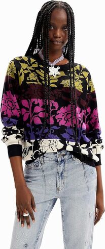 Desigual Women's Floral Jacquard Pullover in Saudi Arabia
