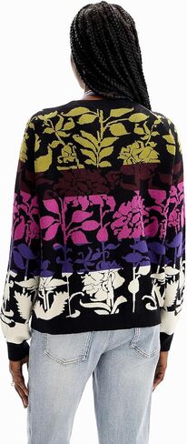 Desigual Women's Floral Jacquard Pullover in Saudi Arabia
