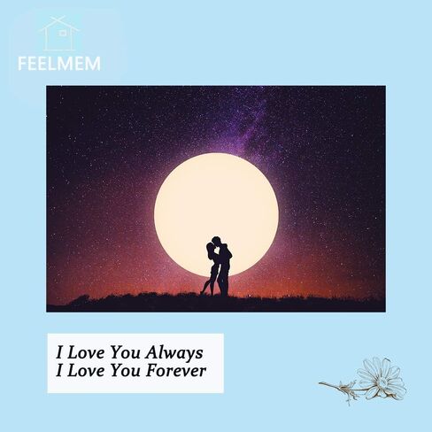 FEELMEM I Love You Always I Love You Forever Couples Puzzle Keychain Set Of Two Boyfriend Gift Girlfriend Gift in Saudi Arabia