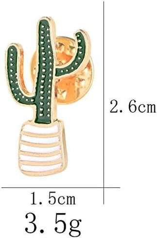 Enamel Cactus Palm Tree Plant Brooch Pin Set Cartoon Lapel Pin Badges Broach for DIY Bags Backpacks Clothes T-shirt Jackets in Saudi Arabia