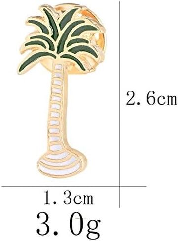Enamel Cactus Palm Tree Plant Brooch Pin Set Cartoon Lapel Pin Badges Broach for DIY Bags Backpacks Clothes T-shirt Jackets in Saudi Arabia