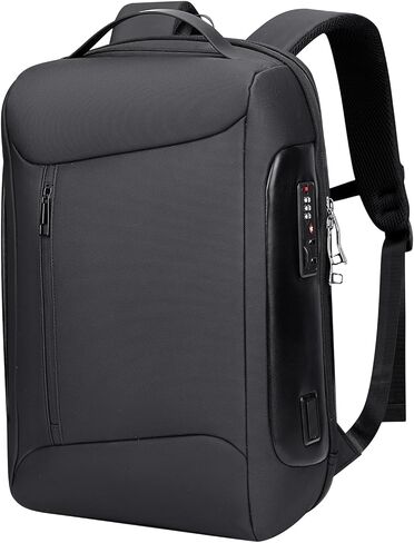 حقيبة ظهر للكمبيوتر المحمول للأعمال مضادة للسرقة من WITZMAN للرجال مع منفذ شحن USB حقيبة ظهر ذكية للعمل مقاس 15.6 بوصة للكمبيوتر المحمول (BN008 أسود) in Kuwait