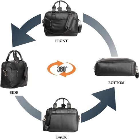 توريش شنطة سفر تنفيذية مصنوعة يدويا من الجلد الطبيعي 100% للجنسين in Kuwait