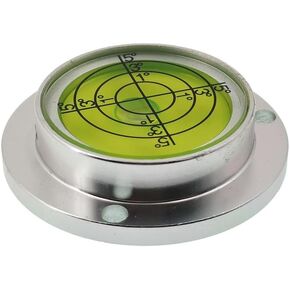 Metal Horizontal Bubble Cow Eye Level Universal Horizontal Bubble Flange Water Bubble Level Horizontal Bubble Small Household (80 * 13.5mm)