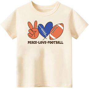 Toddler Game Day Shirt for Boys Grils Kids，Game Day Baseball Football T Shirts for Boys Girls, Prints, 2-6T
