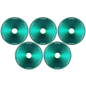Mornajina 5 Packs 4-1/2 Inch Indestructible Disc for Angle Grinder 7/8" (Model 115/125), Metal Cut Off Wheel with 6000+ Cuts on Rebar, Steel, Iron and INOX (Green)