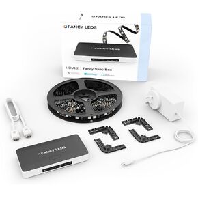 Fancyleds HDMI 2.1 Fancy Sync Box Streaming Media Player Syncing Device; 4K 120Hz, HDR, Movies Supported (for 70" to 95" TVs)