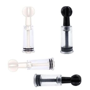 4 x Nipple Corrector, Nipple Inverted, Flat and Shy Nipples for Mom (Black.White.Small)