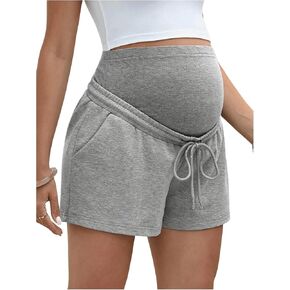 Women's Maternity Drawstring Waist Slant Pocket Shorts Causal Active Workout Track Shorts Lounge in Saudi Arabia
