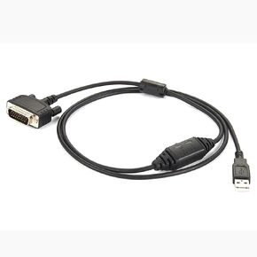 D-Sub 26 Pin Male Connector Straight Type to USB with Cable RS232 1Meter