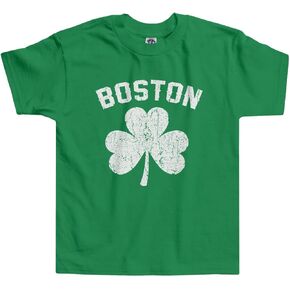 Threadrock Little Boys' Boston Shamrock Irish Pride Toddler T-shirt