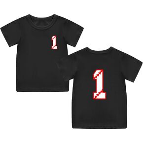 Mowbeat Toddler 1st Birthday Shirt Boy Rookie of The Year First Birthday Outfit Boy Baseball T Shirt