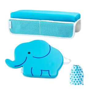 Cuddlix Baby Kneeler and Elbow Rest Pad Set for Baby Bathing Parents, Extra Thick Soft Mat with Organizer Pockets - Painless Kneeling Quick Drying Non-Slip for Newborn, Pastel Pink