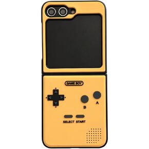 NiceKing for Samsung Galaxy Z Flip 6 Case Hard Plastic Frame Silicone Shockproof Cover for Samsung ZFlip6 2024 Yellow