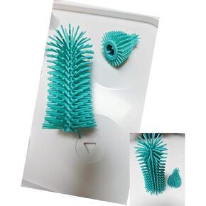 2 Pack Baby Bottle Cleaner Replacement Heads, for Electric Bottle Brush and Nipple Brush, Compatible with Baby Bottle Brush Set, Travel Bottle Brush Set and Silicone Bottle Brushes (Green)