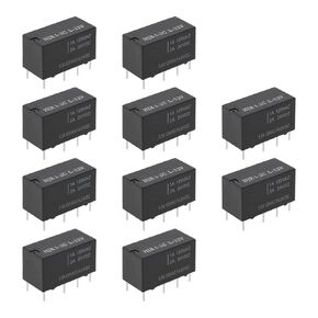 Create idea 10pcs HJR1-2C-L-05V Relay 8 PIN Signal Relay 20.1x14.6x9.7mm for Applications Including Home Automation Industrial Control 125ohm Resistor Black