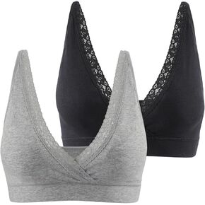 COLOMI Maternity Nursing Bra Wirefree Cotton Breastfeeding Bra for Sleep Lace Maternity Bralette in Kuwait