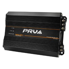 PRV Audio MDX2500.1 1 Ohm Mini Car Audio Amplifier 1 Channel 2600 Watts RMS Ultra Compact Full Range Monoblock Class D Amp for Powersports, Motorcycles, ATV, for High Power Loudspeaker Systems
