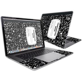 MightySkins Skin Compatible with Apple MacBook Pro 15" (2019-2016) Touch Bar wrap Cover Sticker Skins Composition Book