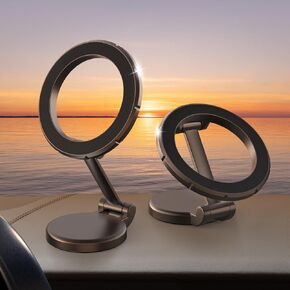for MagSafe Car Mount, Folding 20 Strong Magnet Magnetic Car Mount, Car Dashcar Mount for iPhone, All Metal Car Magnetic Phone Holder, for iPhone16 15 14 13 12 Pro Max Android All Phones