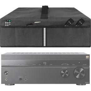 Record Player Dust Cover, Stereo Receiver Dust Cover Compatible with Yamaha R-S202BL,R-S500BL,R-N301BL,RX-V681BL Stereo Receiver,Sony STR-DH540,STR-DH590,STR-DH100,STR-DH190 Stereo Receiver