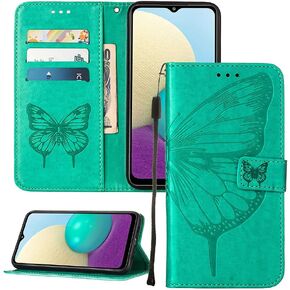 iPod Touch 7/ iPod Touch 6/iPod Touch 5 Wallet Case,with Credit Card Holder, for Women & Men,with Stand PU Leather Magnetic Closure Case for iPod Touch 7 Butterfly Blue YB