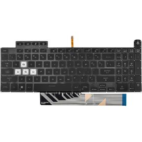 Replacement Backlit Keyboard for ASUS TUF A15 F15 FA507 FA507R FA507RM FX507 FX507R FX507Z FX507ZM & TUF Dash F15 FX517 FX517ZM FX517ZR Series Laptop with Per-Key RGB Colorful Keyboard US Layout