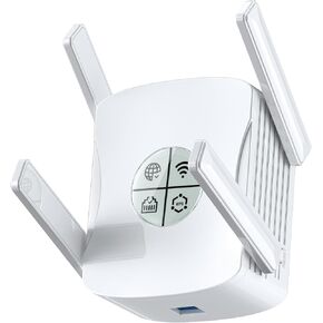 WiFi 6 Extender Signal Booster | 2.4Gb/s Dual Band 5GHz & 2.4GHz | 2024 WiFi Repeater for Home | 6X Faster Than Ever Signal Amplifier with Ethernet Port, Longest Range up to 10k+sq.ft, White