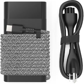 2024 New Slim HP 65w USB C Laptop Charger Replacement for HP Spectre x360/Chromebook/EliteBook x360/Envy/Elite x2/ProBook/Google Chromebook,Fast Charging Type C Slim AC Adapter Travel Power Cord