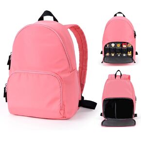 Travel Backpack for Toniebox Starter Set, Carrying Storage Case Bag for Tonies Figures, Headphone & Charging Station (Pink)