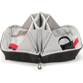VanFn Electronics Travel Organizer Storage Bag, Travel Accessory Handle Bag, Gadgets Organizer Pouch, USB Cable Organizer, Travel Friendly Electronics Organizer P.Travel Series