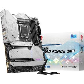 MSI Z690 FORCE WIFI Gaming Motherboard (ATX, 12th Gen Intel Core, LGA 1700 Socket, DDR5, PCIe 4, CFX, M.2 Slots, Wi-Fi 6E)
