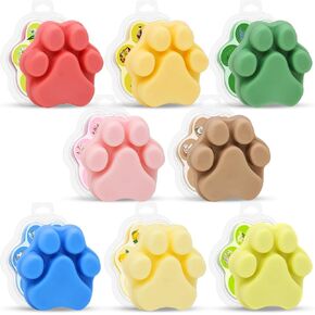 16 PCS 2.5oz Scented Wax Melts for Wax Candle Warmer, Multi-Color and Variety Scents Natural Soy Wax Warmer Cubes/Tarts for Home Removing Odors, 6 Cubes Each